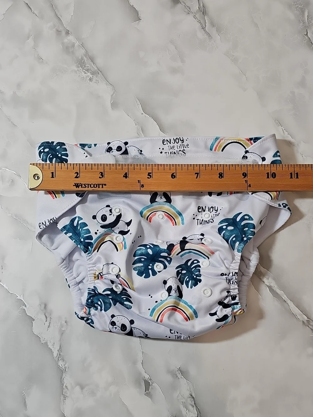 Large Reusable Pocket Cloth Diaper Adjustable Snaps Velcro Closure